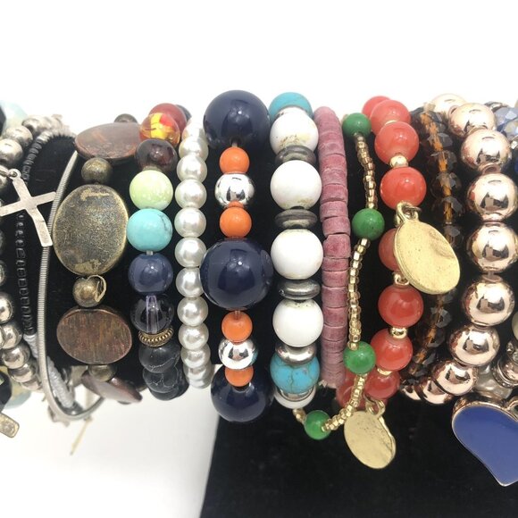 Bracelet Lot Vtg To Now Craft Wear Repurpose - Picture 4 of 11